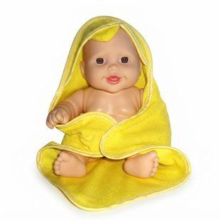 Мій перший пупс 23 см Baby для купання та гри у ванній/в воді з банним рушником 2115546648 фото