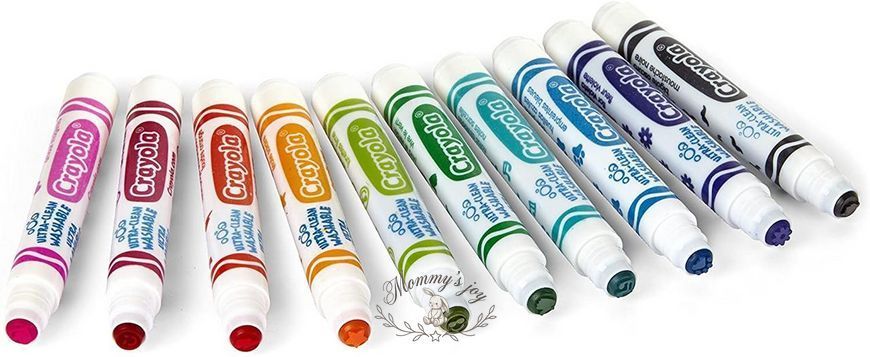 Crayola ультра смываемые Фломастеры-штампы маркеры Ultra clean Washable Markers 2056288057 фото