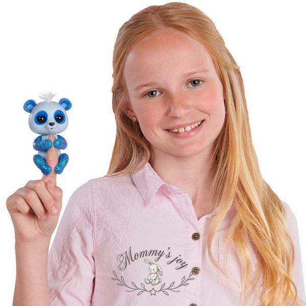 Интерактивная ручная панда WowWee Fingerlings синяя 2056287143 фото