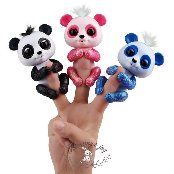 Интерактивная ручная панда WowWee Fingerlings синяя 2056287143 фото