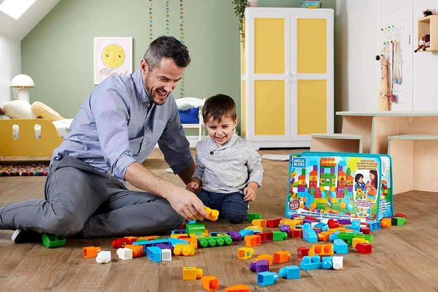 Конструктор Mega Bloks Давайте учиться 150 деталей FVJ49 FVJ49 фото