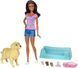 Кукла Barbie Новорожденные щенки (Барби с рожающей собачкой Mattel)  FBN17 фото 1