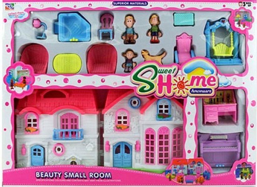 Игрушечный домик для кукол 3907-1 с мебелью и фигурками CHF54 фото