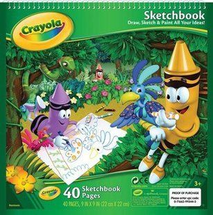 Crayola Альбом Скетчбук для маркеров и акварельных красок 40 страниц Sketchbook Pad 2056288065 фото