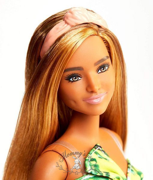 Лялька Модниця Barbie Fashionistas Сукню з папороттю пампушка Mattel FBR37/FXL59 фото