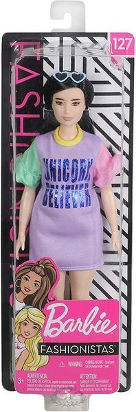 Лялька Модниця Barbie Fashionistas Туніка з рюшами пампушка Mattel FBR37/FXL60 фото