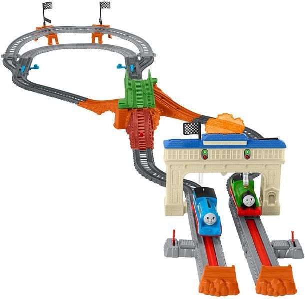 Железная дорога Fisher-Price Гонка моторизированных Томас и Перси Railway Race Thomas the Train Thomas & Percy GLK47 фото