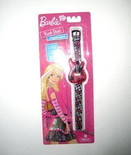 Наручний електронний годинник з 5 функціями Рок Гитара Barbie со стразами (BBRJ23) часы Звезда Рока от Mattel BBRJ23 фото