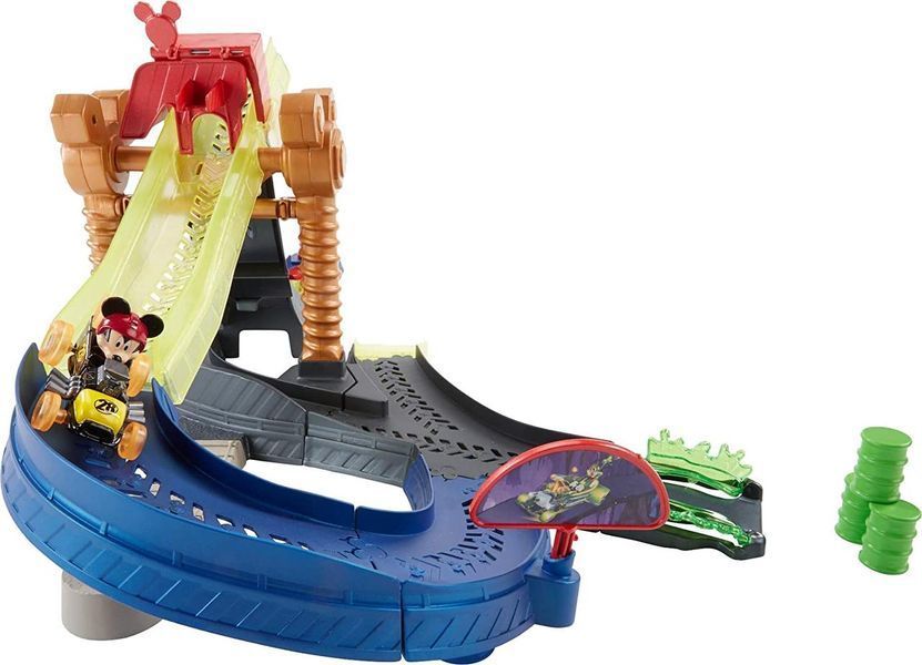 Fisher-Price Детский трек Микки Маус Disney Mickey and The Roadster Racers Super Charged Mickey Drop & Loop GMB87 фото