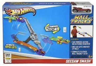 Hot Wheels Настенный Трек хот вилс Экстремальные качели - Wall Tracks Seesaw Smash Track Set 2056287212 фото