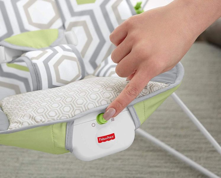 Кресло-качалка шезлонг Fisher-Price с вибрацией Геометрия Baby&acute;s Bouncer Geo Me 2056287268 фото