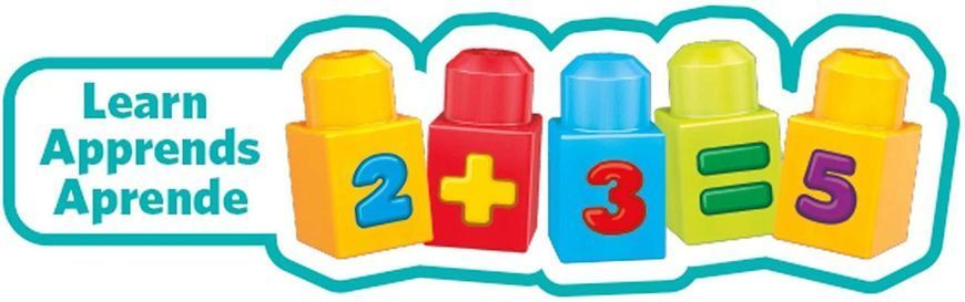 Mega Bloks First Builders Конструктор 120 деталей Вчимо математику Build 'N Learn Math Building Set FVJ50 фото