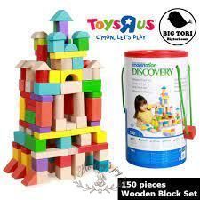 (Уценка ) Деревянный Конструктор Imaginarium Discovery - Деревянные кубики 150 шт. Toys"R"Us 5f61d2c фото