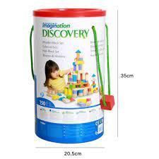(Уценка ) Деревянный Конструктор Imaginarium Discovery - Деревянные кубики 150 шт. Toys"R"Us 5f61d2c фото
