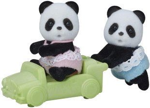 Розпродаж Оригінал Ігровий набір Sylvanian Families Малюки панд - двійнята (1508)/ Calico Critters CC1508 фото