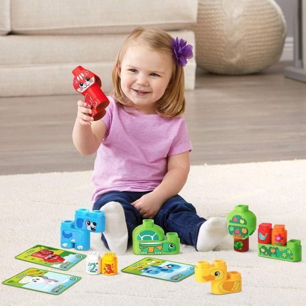 Конструктор LeapFrog LeapBuilders Домашние Животные и кубики на счет с цифрами до 5, Pet Pals 80-605600 фото