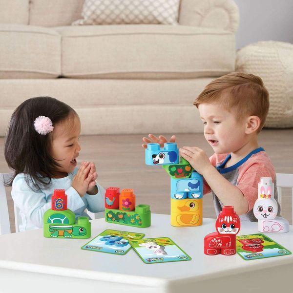 Конструктор LeapFrog LeapBuilders Домашние Животные и кубики на счет с цифрами до 5, Pet Pals 80-605600 фото
