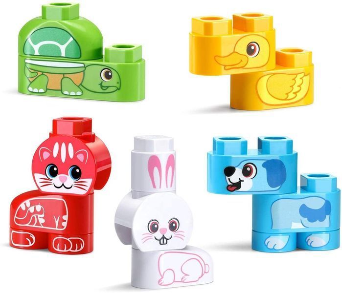 Конструктор LeapFrog LeapBuilders Домашние Животные и кубики на счет с цифрами до 5, Pet Pals 80-605600 фото