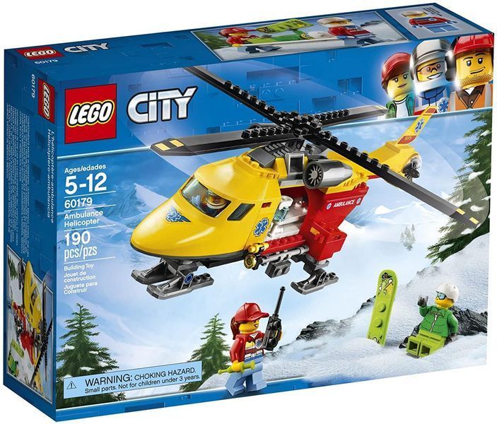 Конструктор LEGO City Ambulance Helicopter / Вертоліт швидкої допомоги 60179 (190 деталей) 60179 фото