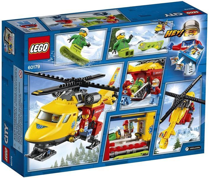 Конструктор LEGO City Ambulance Helicopter / Вертоліт швидкої допомоги 60179 (190 деталей) 60179 фото