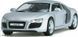 Металлическая инерционная машинка Play Smart Audi R8 GT Серебристая, 1:43, 6637 6637 фото 1