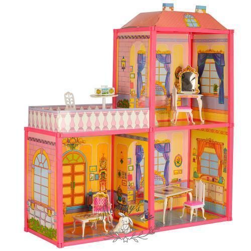 Двухэтажный кукольный дом&nbsp;My Lovely Villa A-Toys Милана с мебелью! 6984 фото