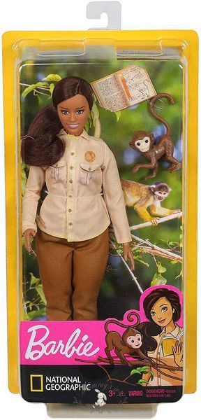 Кукла Barbie Зоолог с обезьянкой National Geographic GDM44/GDM48 фото
