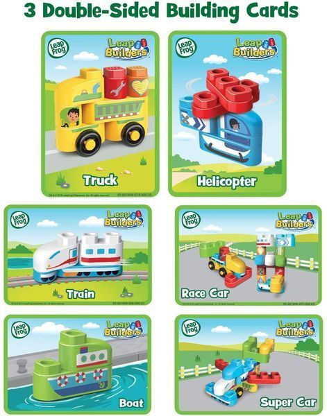Конструктор великий для малюків LeapFrog LeapBuilders Soar and Zoom Транспортні засоби 80-605700 фото