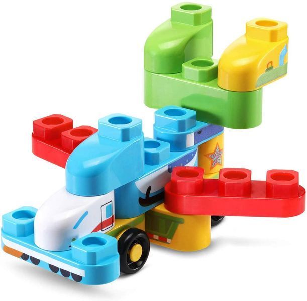 Конструктор великий для малюків LeapFrog LeapBuilders Soar and Zoom Транспортні засоби 80-605700 фото