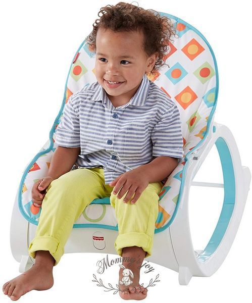 Fisher-Price Крісло-гойдалка з вібрацією шезлонг Діамант CMP83 Infant to Toddler Rocker Geo Diamonds 2056287166 фото