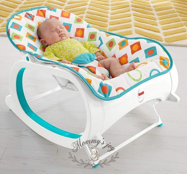 Fisher-Price Крісло-гойдалка з вібрацією шезлонг Діамант CMP83 Infant to Toddler Rocker Geo Diamonds 2056287166 фото