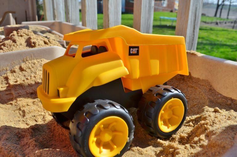 (Уценка!Без коробки) Игрушка Самосвал Toy State CAT набор из 2 штук: самосвал и колесный погрузчик 20 см 32651 32651 фото