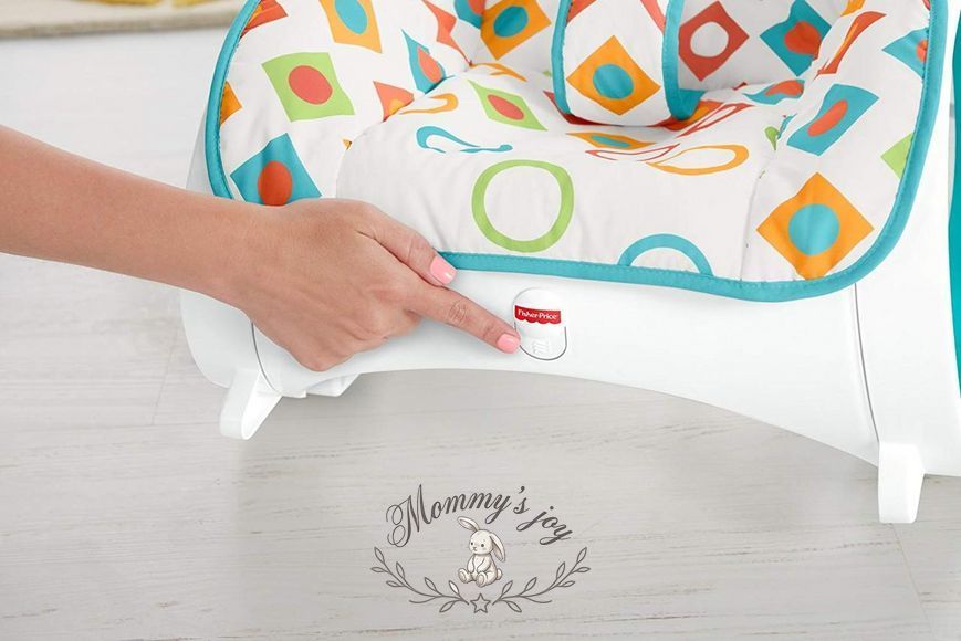Fisher-Price Крісло-гойдалка з вібрацією шезлонг Діамант CMP83 Infant to Toddler Rocker Geo Diamonds 2056287166 фото