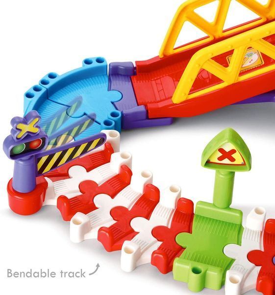 Велика залізниця трек залізнична станція VTech Go! Go! Smart Wheels Roadmaster Train Set 2056287380 фото