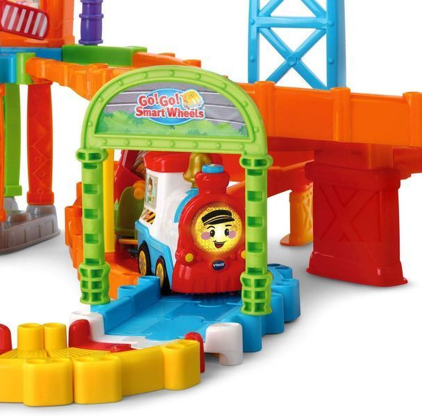 Велика залізниця трек залізнична станція VTech Go! Go! Smart Wheels Roadmaster Train Set 2056287380 фото