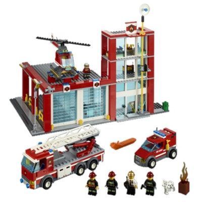 🚒🔥 LEGO City 60004 &laquo;Пожарная часть&raquo; (Уценка Б/У) 60004 фото