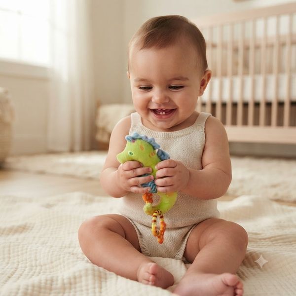 Мягкая игрушка-подвеска Baby Mix &laquo;Морской конек&raquo; с вибрацией и звуком 2056287127 фото