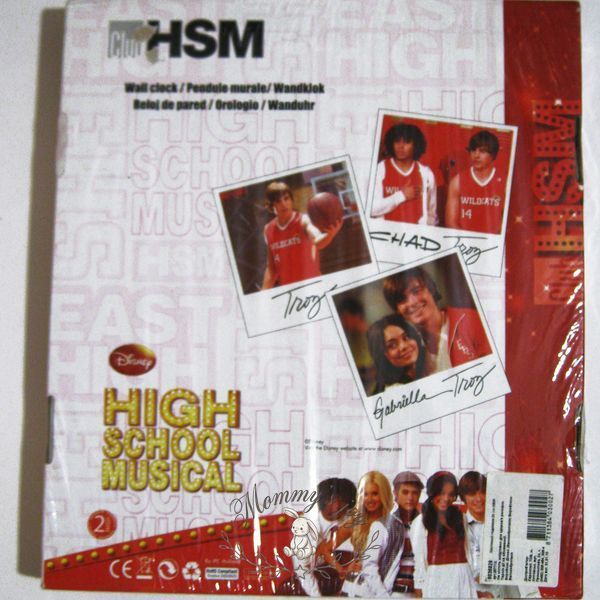 Часы настенные HSM High School Musical Классный мюзикл 26 см 6036829 Disney 6036829 фото