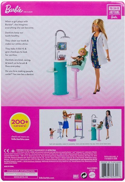 Ігровий набір Barbie You Can Be &mdash; Лікар Стоматолог DHB63/FXP16 фото