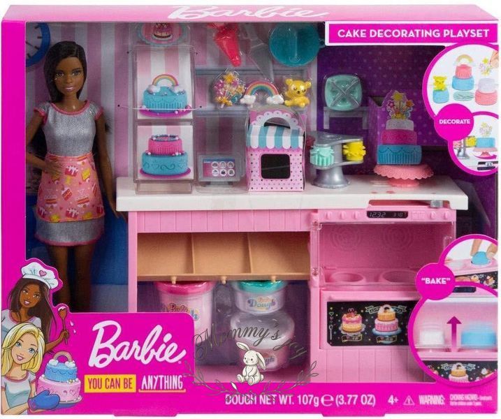 Набор Barbie Кондитерский магазин пекарня с куклой-брюнеткой GFP60 фото